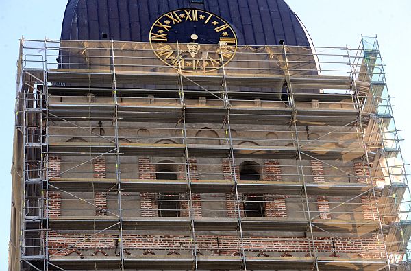 Rīgas Doma baznīcas restaurācija, kuru veic būvniecības uzņēmums “RE&RE”.