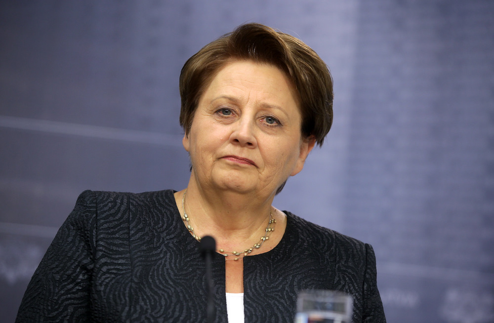 Ministru prezidente Laimdota Straujuma.