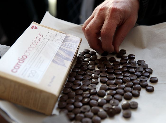 SIA “Pure Chocolate” fabrikā Pūrē ražotais produkts – uztura bagātinātājs no šokolādes “Purified”.