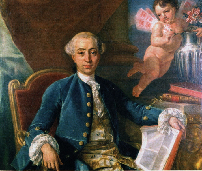 Džakomo Kazanova Antona Rafaela Mengsa gleznā.