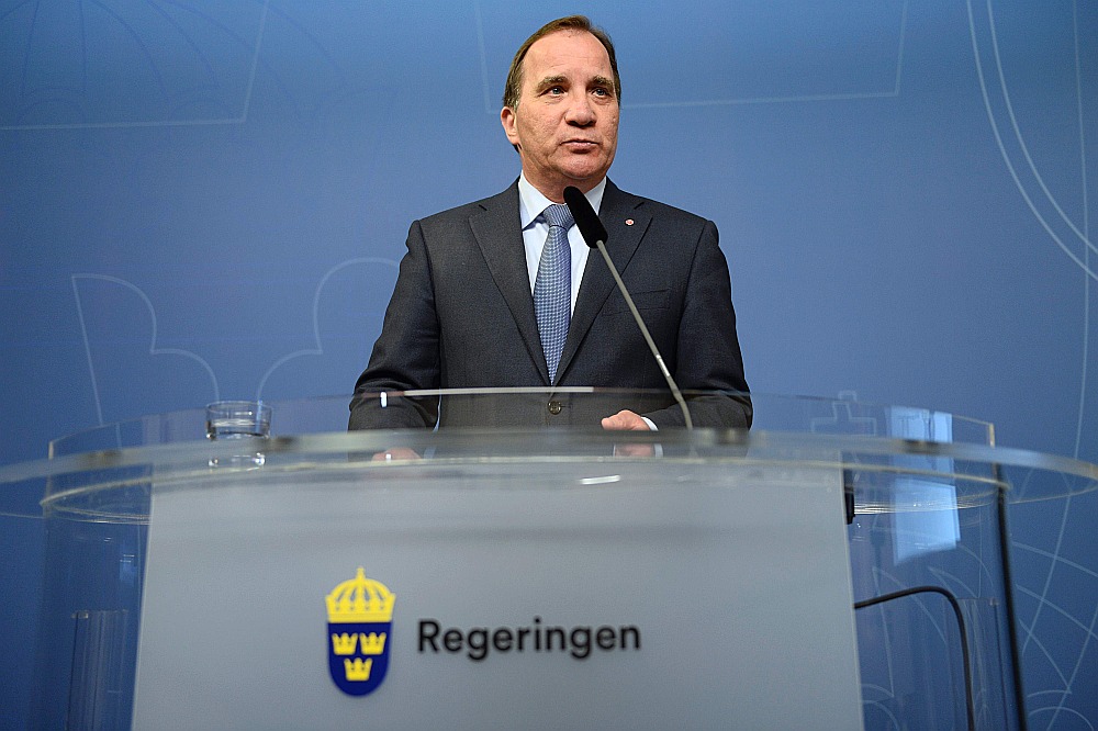 Zviedrijas premjerministrs Stefans Levēns