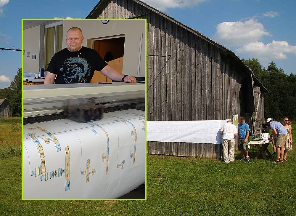 Uz šķūņa sienas piestiprināts Spridzānu dzimtas koks uz 1×11 m lielas papīra loksnes 2012. gada salidojumā. Pa šiem gadiem tas strauji paplašinājies, tāpēc nu izveidots paplašināts un vieglāk pārskatāms dzimtas koks, sadalot to vairākos zaros.