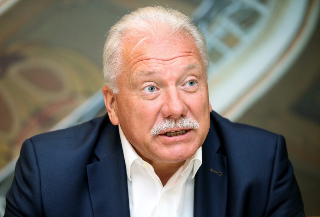 Latvijas Volejbola federācijas prezidents Atis Sausnītis.