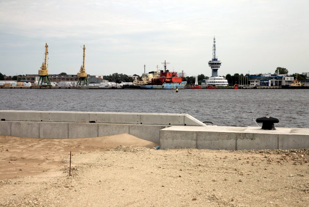 Krievu sala, kur norit infrastruktūras izveidošanas projekta realziācija.