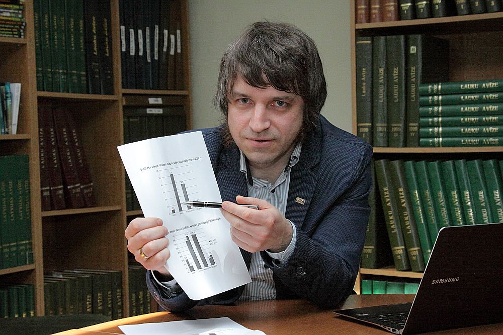 Latvijā bīstami lielam skaitam iedzīvotāju ir vienaldzīga vai neizlēmīga pozīcija attiecībā uz konfliktu Ukrainā. Ar šādu sasniegumu Kremlis var klusībā lepoties, uzskata komunikācijas zinātņu doktors Mārtiņš Kaprāns.