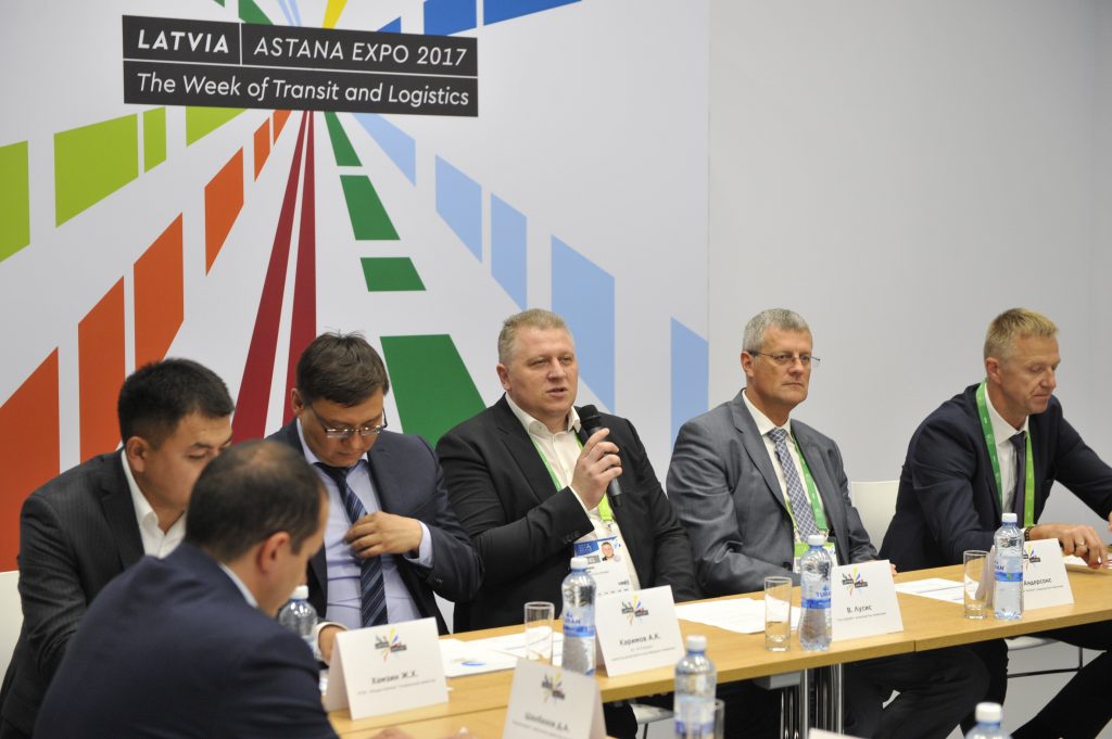 Astana EXPO 2017 laikā notika diskusija par konteinerpārvadājumu nākotni Eirāzijā