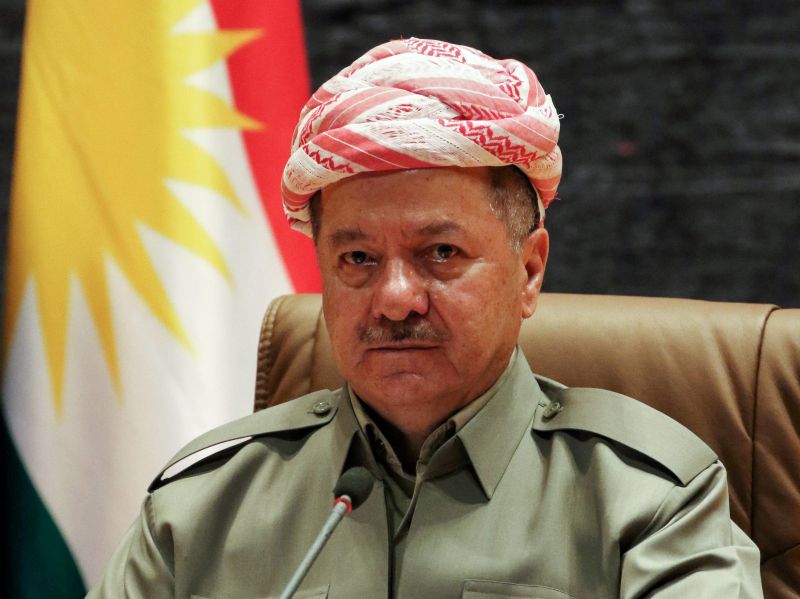 Irākas Kurdu autonomā apgabala prezidents Masuds Barzani