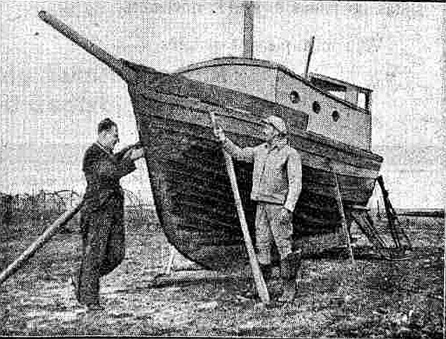 Pasaules apceļotāji pie “Alfrēda”.