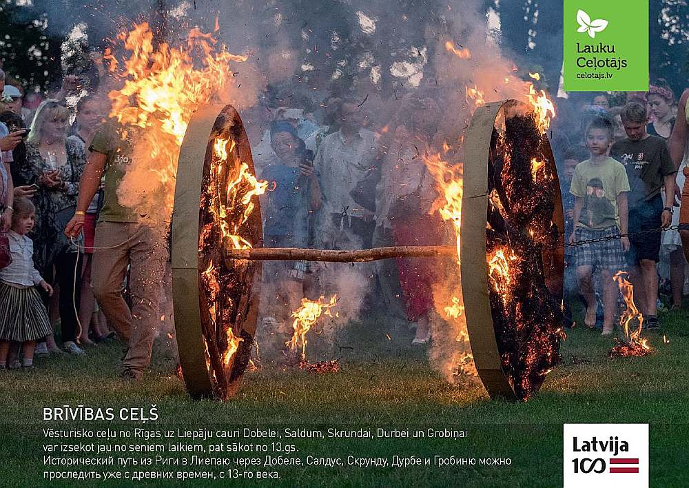 Gatavojoties Latvijas valsts simtgadei, “Lauku ceļotājs” izveidojis un publicējis maršrutus Latvijas apceļošanai – septiņus Latvijas valstiskuma veidošanās ceļus – Līvu, Jēkaba, Brīvības, Baltijas, Daugavas, Gaismas un Māras.