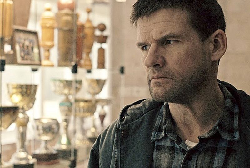 Kadrs no Jāņa Norda filmas “Ar putām uz lūpām”. Vilis Daudziņš Didža lomā.