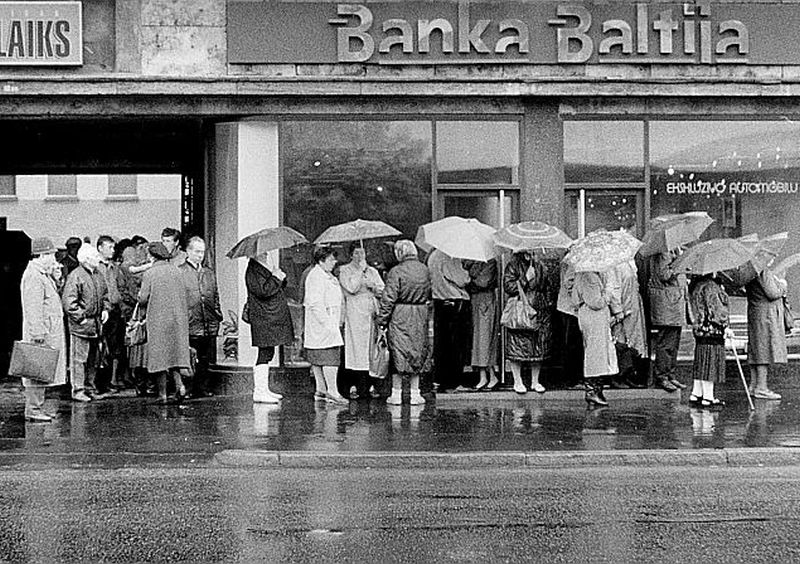 “Bankā Baltija” palika ap 40 tūkstošu privāto noguldītāju un 20 tūkstošu uzņēmumu finanšu līdzekļi.