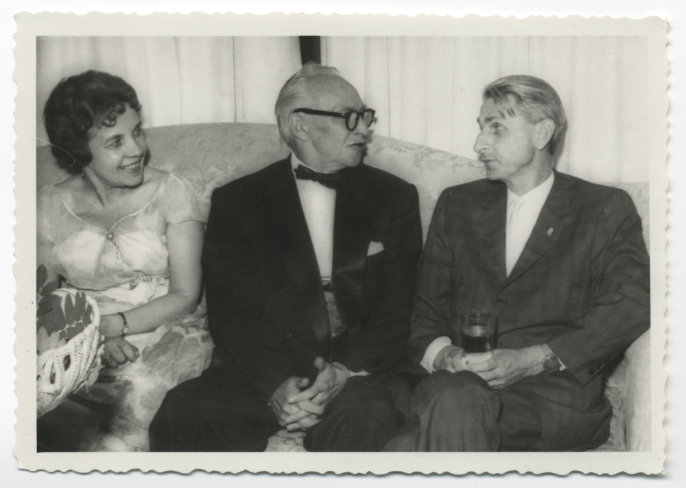 Jānis Tīdemanis un Anšlavs Eglītis turnejas laikā. 1963. gadā.