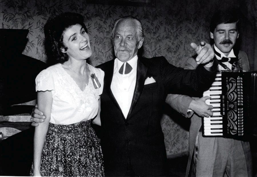 Indra Lintiņa un Eduards Rozenštrauhs 1988. gadā.