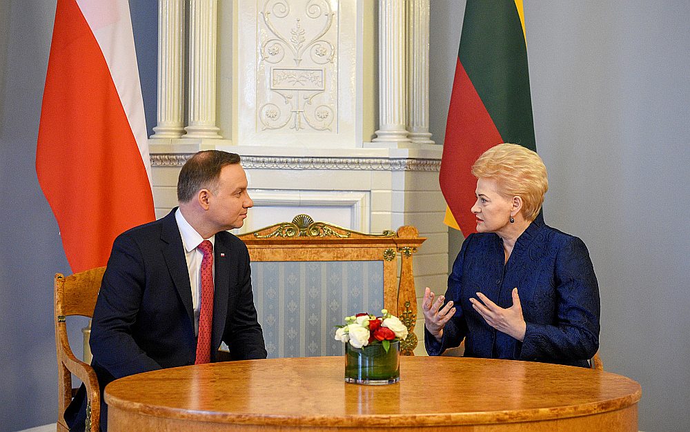 Lietuva un Polija ieņem kopīgu negatīvu nostāju attiecībā uz gāzesvadu “Nord Stream 2”, paziņoja Lietuvas prezidente Daļa Grībauskaite pēc sarunām Viļņā ar Polijas prezidentu Andžeju Dudu.