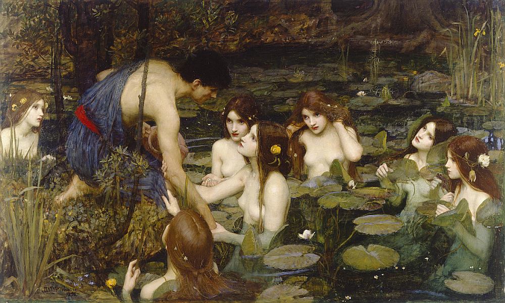 Džons Viljams Voterhauss. “Hilass un nimfas”, 1896.