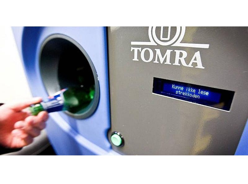 PET pudeļu automāts Norvēģijā.