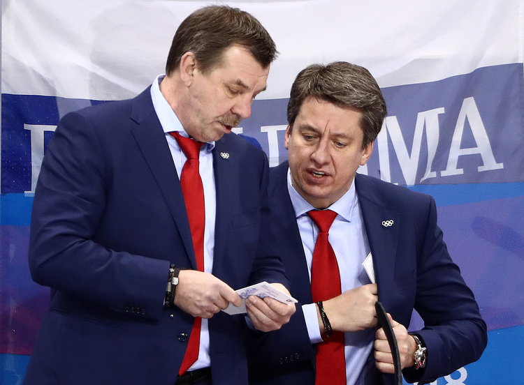 Oļegs Znaroks (pa kreisi) un Harijs Vītoliņš.