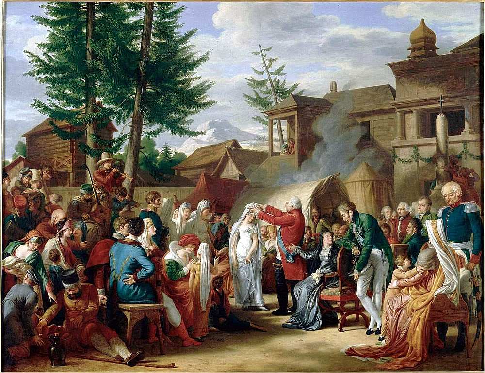 Luijs XVIII meitas kāzās Jelgavā 1799. gadā.