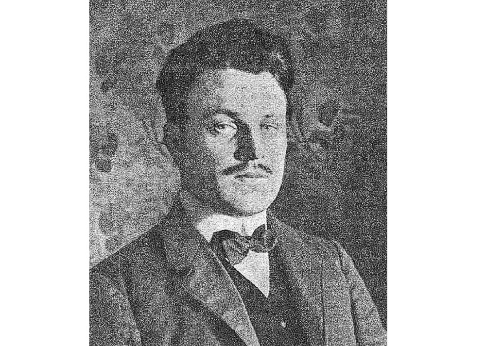 Kārlis Ieviņš kā skolotājs Jaunpilī 1912. gadā.