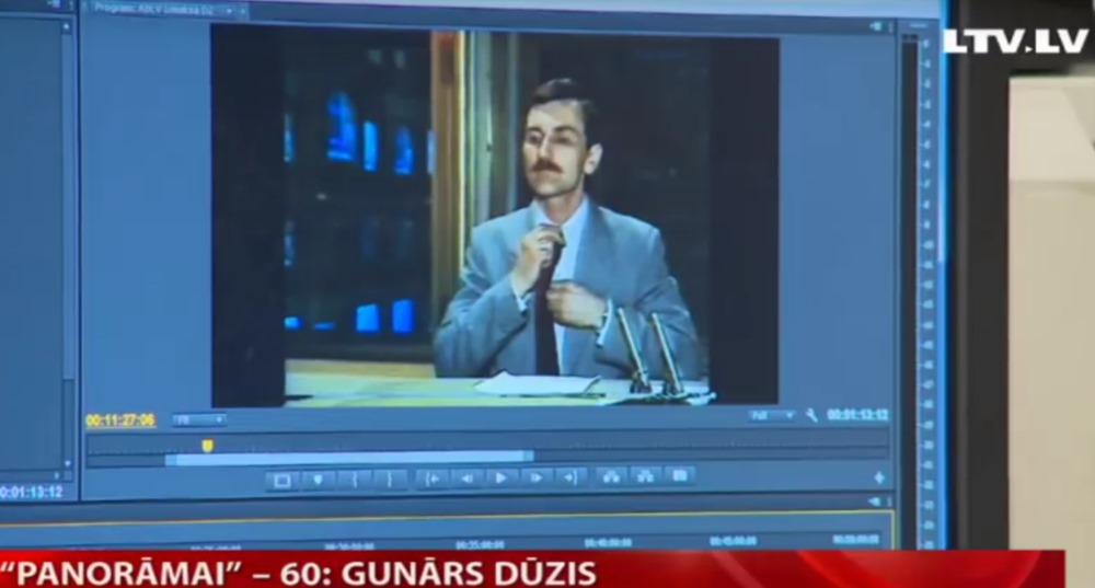 Latvijas Televīzijā Gunārs Dūzis nostrādājis jau 45 gadus, tajā skaitā “Panorāmā”, kas šogad svin 60 gadu jubileju.