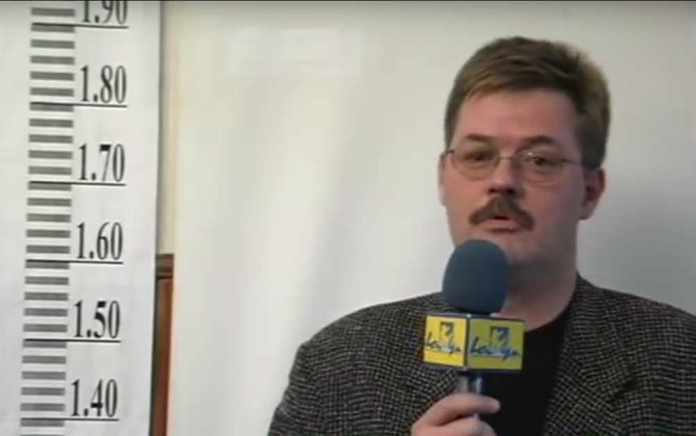 Kārlis Seržants, filmējot reportāžu LTV “Panorāma”.