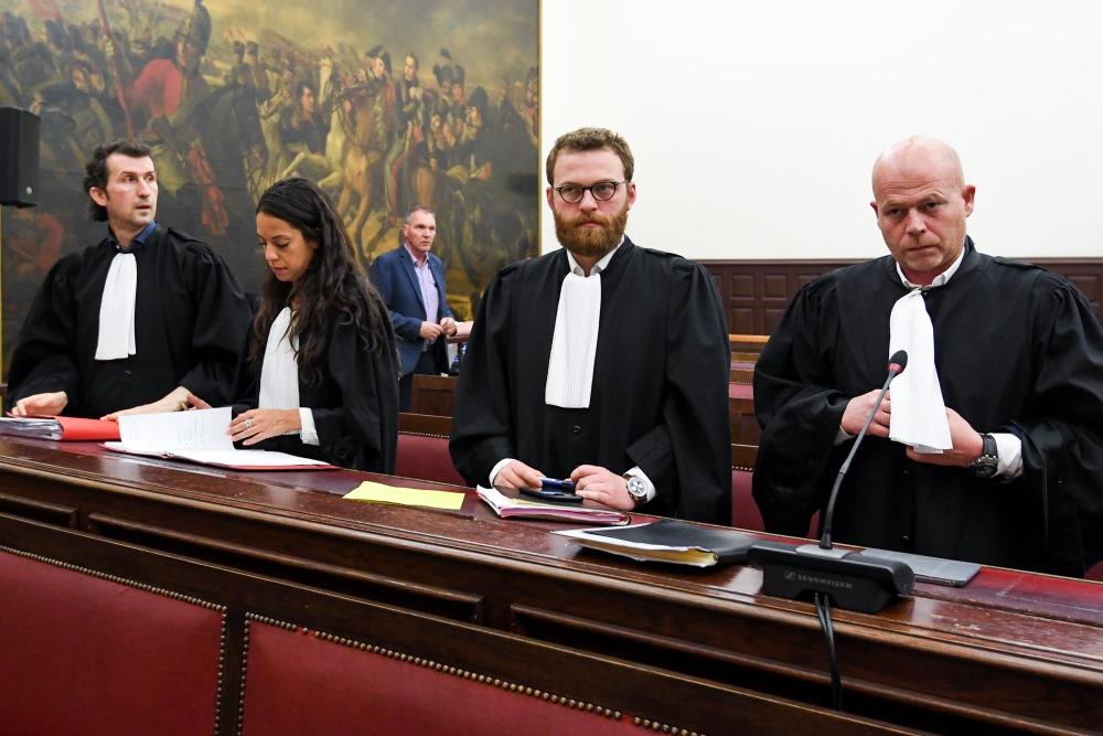Tiesa Beļģijā, Briselē, kur izskata Parīzes terorakta lietu, 23.04.2018.
