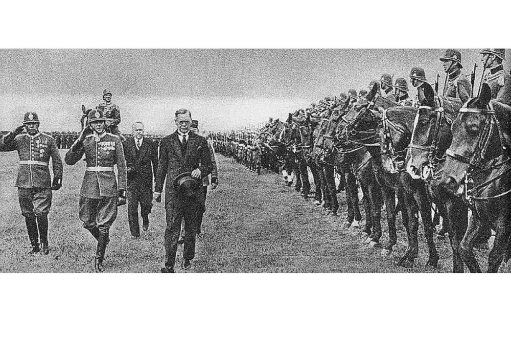 Jātnieku policijas ierinda 1938. gadā.