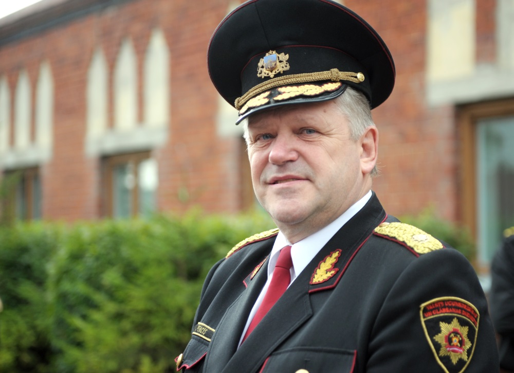 Arhīva foto. Bijušais VUGD priekšnieks, ģenerālis Ainars Pencis.