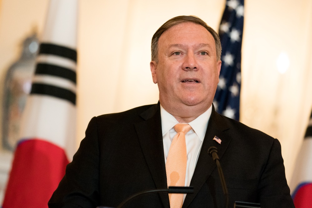ASV valsts sekretārs Maiks Pompeo.