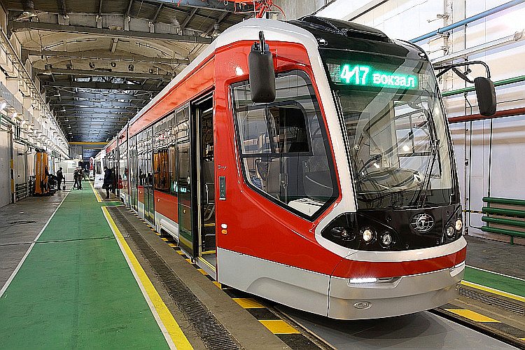 “Transmašholding” Tveras rūpnīcā radītais “City Star” tramvajs.