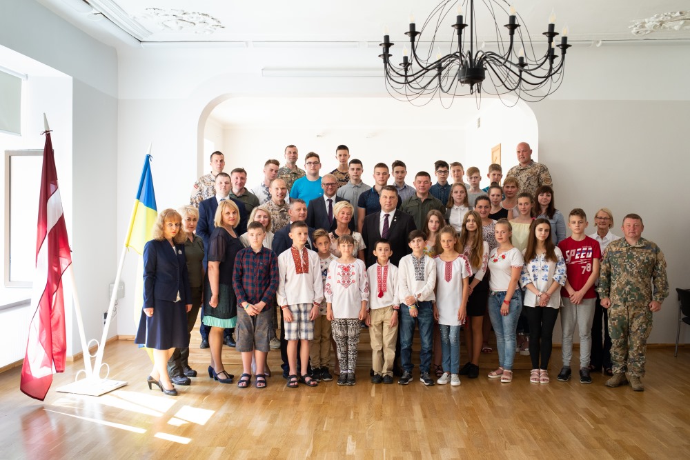 Ukrainas karavīru bērniem sākas nometne Kurzemē, 03.06.2018.