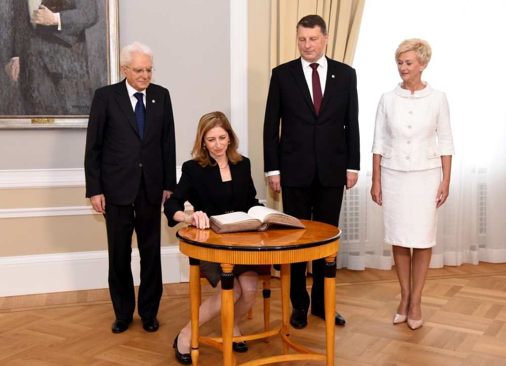 Itālijas prezidents Serdžo Matarella viesojas vizītē Rīgā, 03.07.2018.