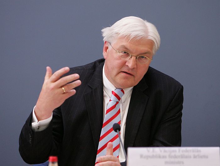 Vācijas ārlietu ministrs Franks-Valters Šteinmeiers.
