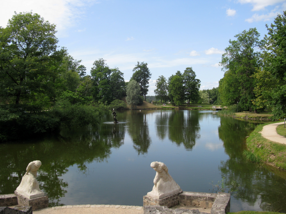 Cēsu pils parks.
