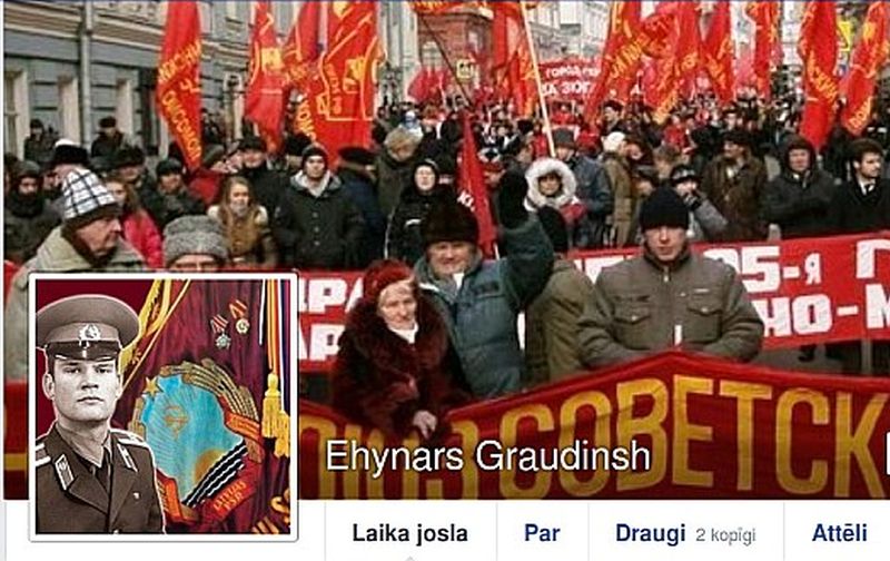 Graudiņš plaši izmanto interneta sociālos tīklus savu uzskatu paušanai.