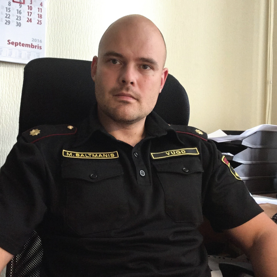 Valsts ugunsdzēsības un glābšanas dienesta priekšnieka vietnieks pulkvežleitnants Mārtiņš Baltmanis.