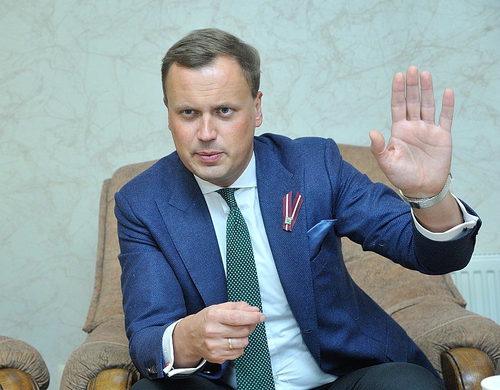 Zaļās partijas valdes priekšsēdētājs Edgars Tavars