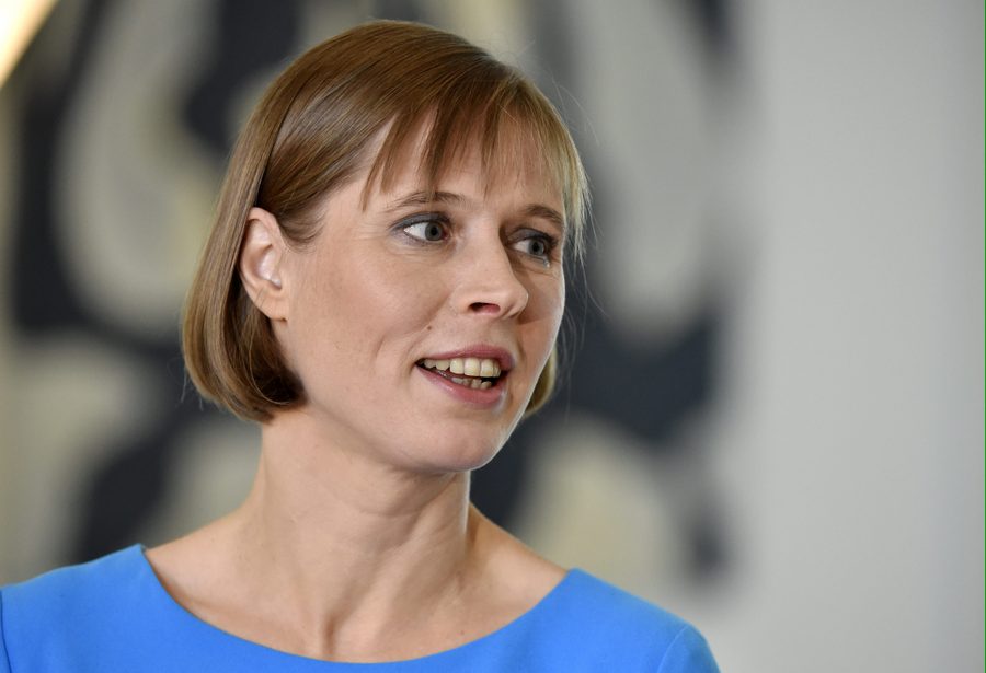 Igaunijas prezidente Kersti Kaljulaida.