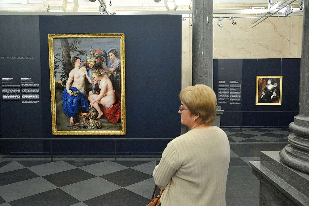Latvijas muzeji ir ieveduši valstī miljoniem vērtus mākslas darbus, bet līdz šim nevienam no tiem nav nodarīts kāds kaitējums. Attēlā – izstāde “Prado 12 raksturi” Rīgas Biržā 2017. gadā.