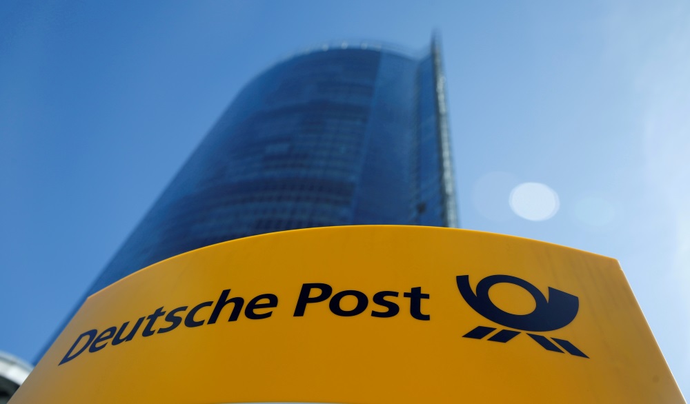 “Deutsche Post” logo.