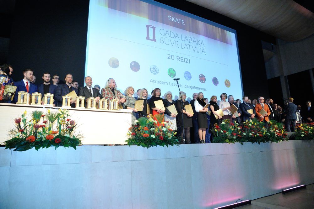 “Gada labākā būve Latvijā 2017” apbalvošanas ceremonijā.