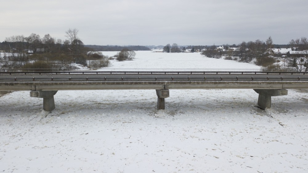 Vižņu sablīvējumi Aiviekstes upē pie Gostiņiem, 19.01.2018.