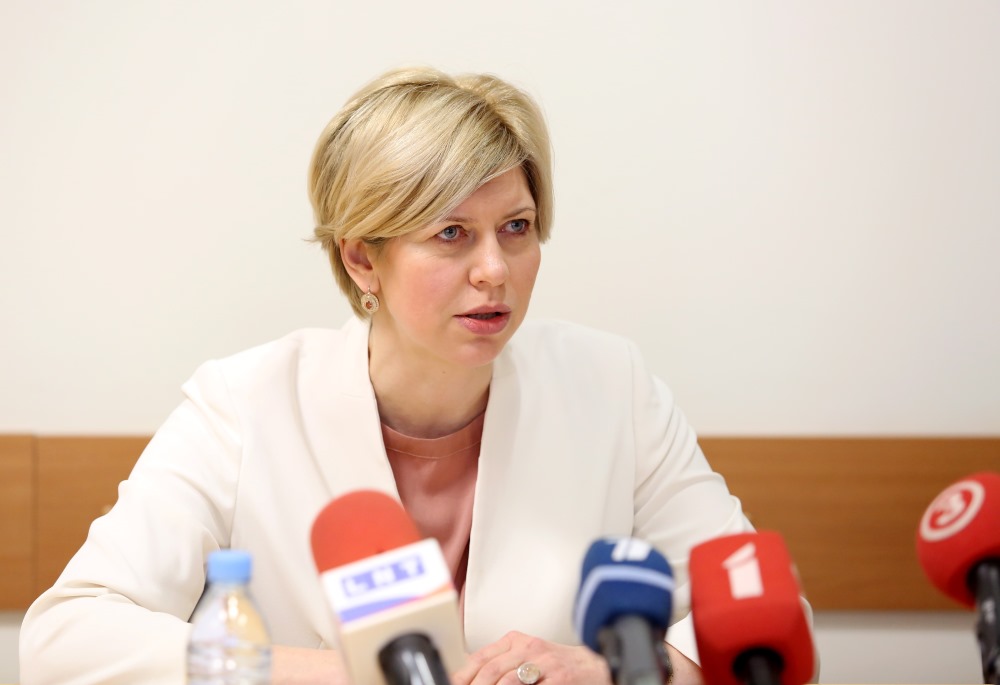 Veselības ministre preses konferencē, 05.04.2018.