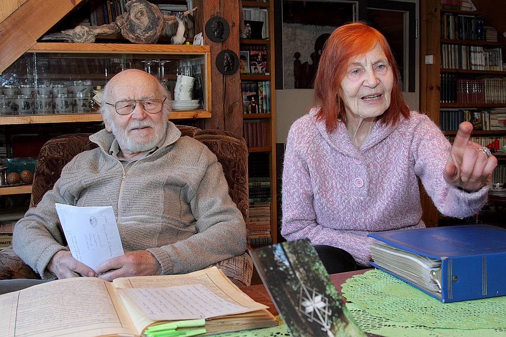 Gunāra Astras vecākais brālis Harijs ar dzīvesbiedri Martu.