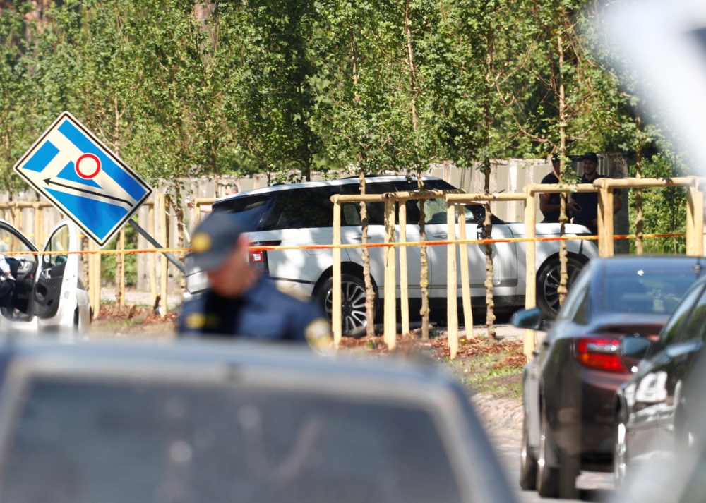 Maksātnespējas administratora Mārtiņa Bunkus slepkavības vieta Rīgā, 30.05.2018.