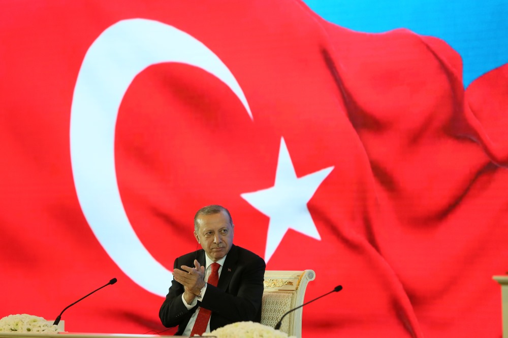 Turcijas prezidents Redžeps Tajips Erdoans,