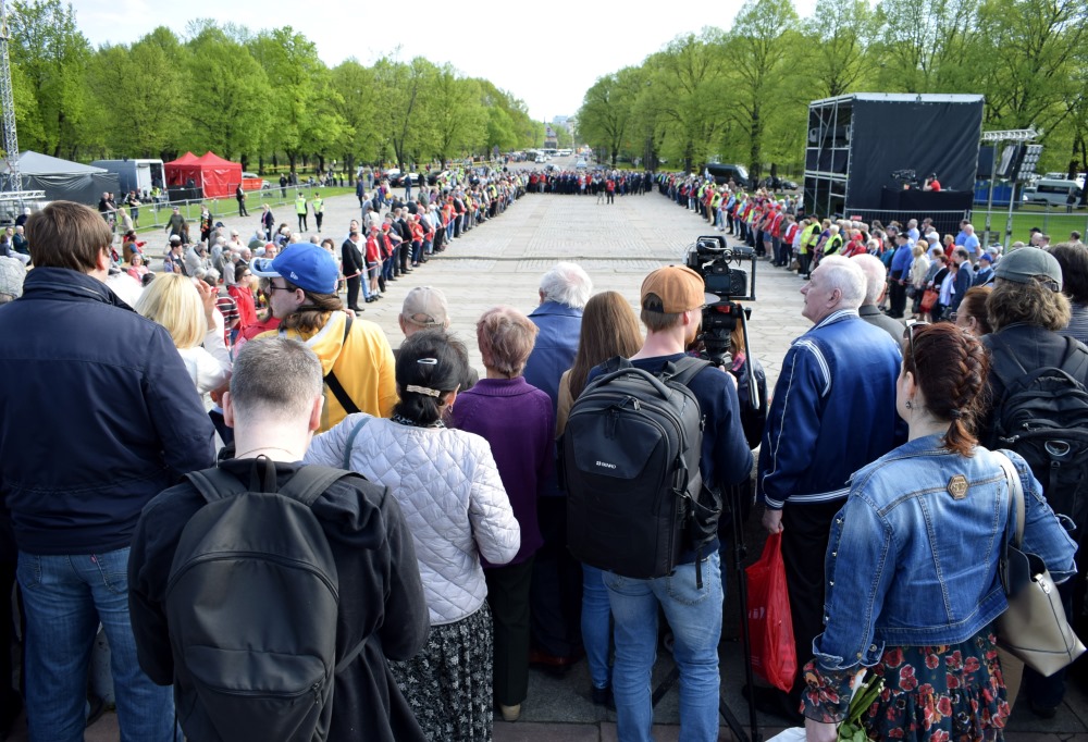 Rīgā, Uzvaras parkā svinības, 09.05.2018.