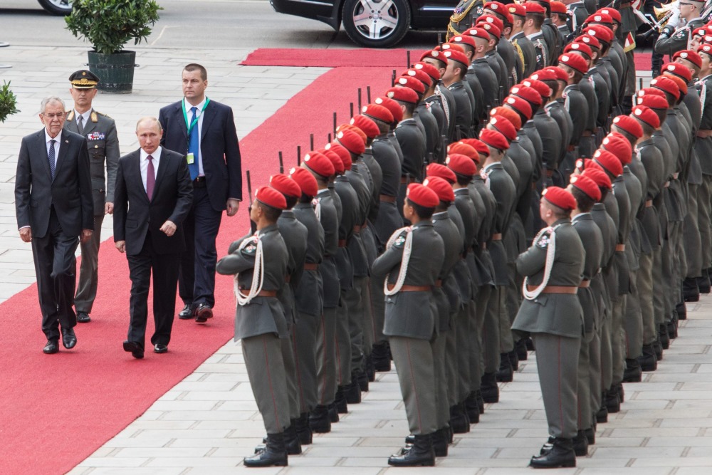 Krievijas prezidents Vladimirs Putins ieradies vizītē Austrijā, 05.06.2018.