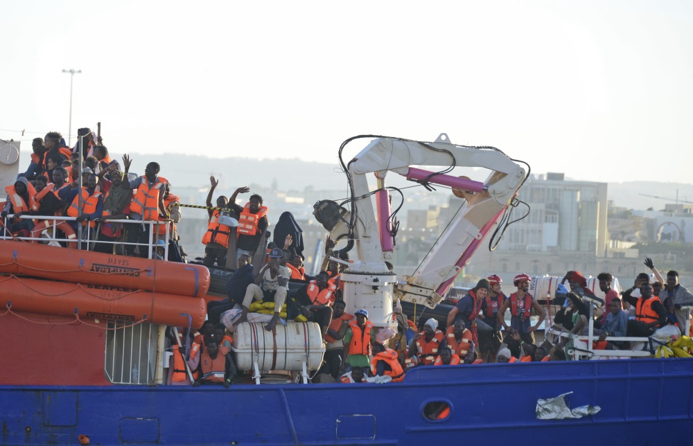 Maltā piestāj kuģis ar migrantiem, 27.06.2018.