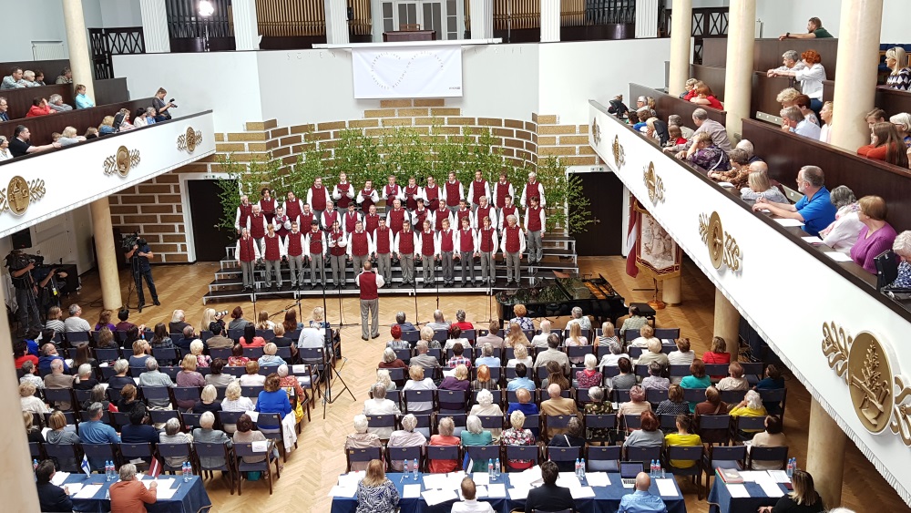 “Dziesmu kari” Latvijas Universitātes Lielajā Aulā, 30.06.2018.